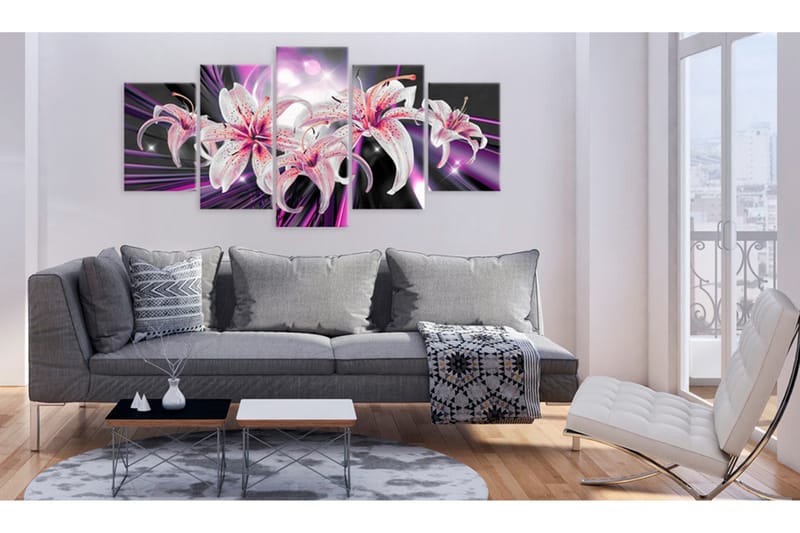Billede Violet Inspiration 200x100 - Artgeist sp. z o. o. - Boligtilbehør - Billeder & kunst - Billeder på lærred
