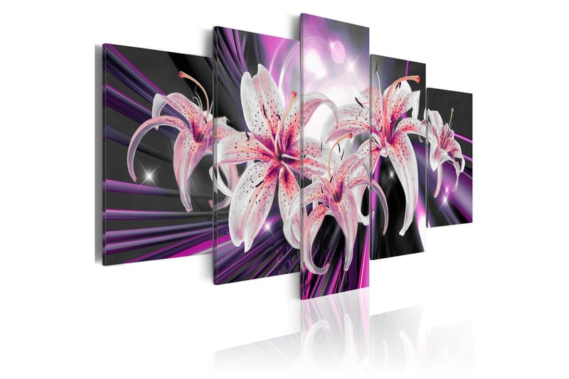 Billede Violet Inspiration 200x100 - Artgeist sp. z o. o. - Boligtilbehør - Billeder & kunst - Billeder på lærred