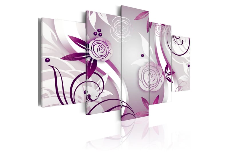 Billede Violet Roses 100x50 - Artgeist sp. z o. o. - Boligtilbehør - Billeder & kunst - Billeder på lærred