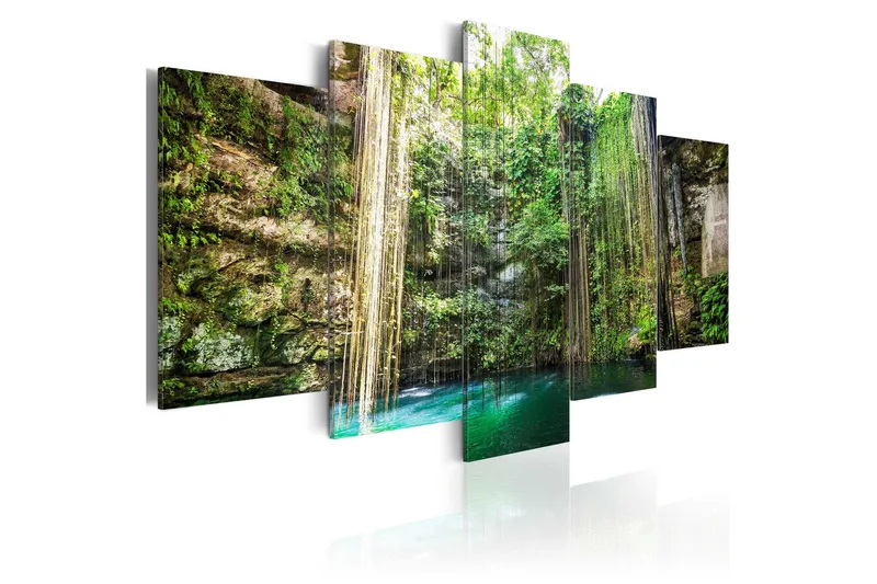 Billede Waterfall Of Trees 100x50, Artgeist sp. z o. o.