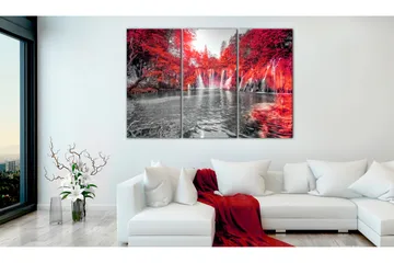Billede Waterfalls Of Ruby Forest 120x80 - Artgeist sp. z o. o. - Boligtilbehør - Billeder & kunst - Billeder på lærred