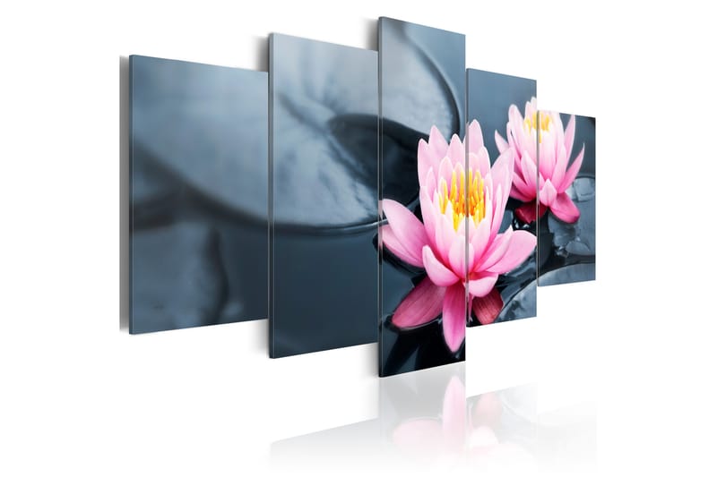 Billede Waterlily Dream 100x50 - Artgeist sp. z o. o. - Boligtilbehør - Billeder & kunst - Billeder på lærred