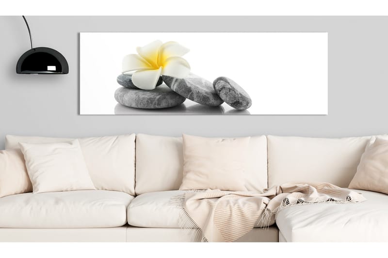 Billede White Lotus 120x40 - Artgeist sp. z o. o. - Boligtilbehør - Billeder & kunst - Billeder på lærred