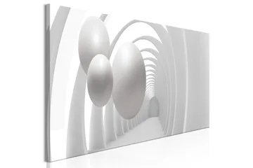 Billede White Tunnel 5 Parts Narrow 225x90 - Artgeist sp. z o. o. - Boligtilbehør - Billeder & kunst - Billeder på lærred