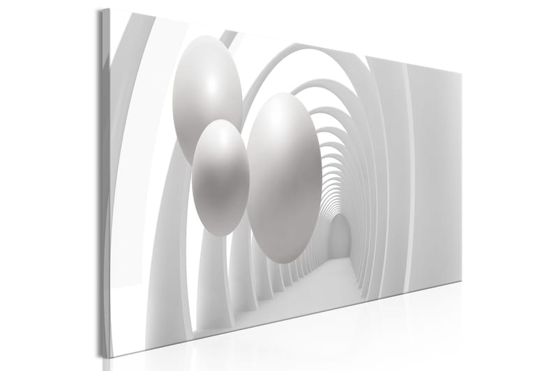 Billede White Tunnel 5 Parts Narrow 225x90 - Artgeist sp. z o. o. - Boligtilbehør - Billeder & kunst - Billeder på lærred