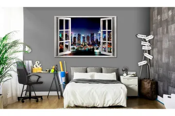 Billede Window: View of New York 90x60 - Artgeist sp. z o. o. - Boligtilbehør - Billeder & kunst - Billeder på lærred