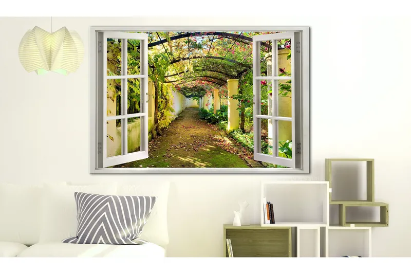 Billede Window: View on Pergola 90x60, Artgeist sp. z o. o.