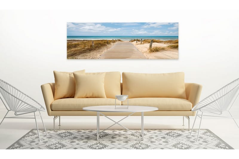 Billede Windy Beach 150x50 - Artgeist sp. z o. o. - Boligtilbehør - Billeder & kunst - Billeder på lærred