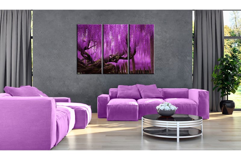 Billede Wisteria 90x60 - Artgeist sp. z o. o. - Boligtilbehør - Billeder & kunst - Billeder på lærred