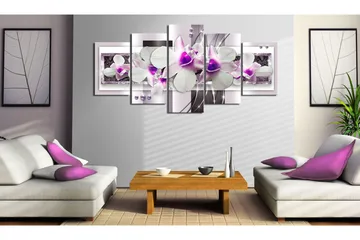 Billede With Violet Accent 200x100 - Artgeist sp. z o. o. - Boligtilbehør - Billeder & kunst - Billeder på lærred