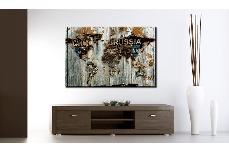 Billede Wooden Border 120x80, Artgeist sp. z o. o.