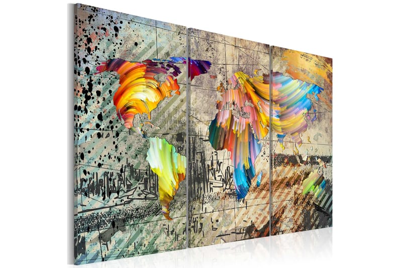 Billede World Full Of Colours 120x80, Artgeist sp. z o. o.