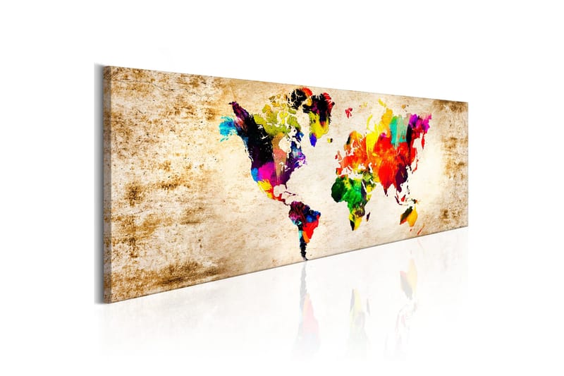 Billede World In Watercolours 150x50, Artgeist sp. z o. o.