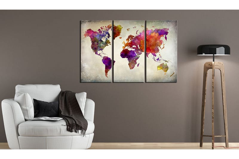 Billede World Mosaic Of Colours 120x80 - Artgeist sp. z o. o. - Boligtilbehør - Billeder & kunst - Billeder på lærred