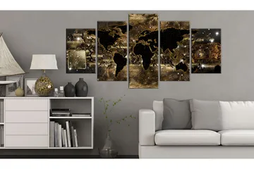 Billede World Of Bronze 200x100 - Artgeist sp. z o. o. - Boligtilbehør - Billeder & kunst - Billeder på lærred