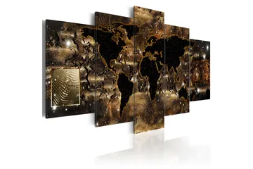 Billede World Of Bronze 200x100 - Artgeist sp. z o. o. - Boligtilbehør - Billeder & kunst - Billeder på lærred