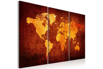 Billede World Of Orange 90x60 - Artgeist sp. z o. o. - Boligtilbehør - Billeder & kunst - Billeder på lærred