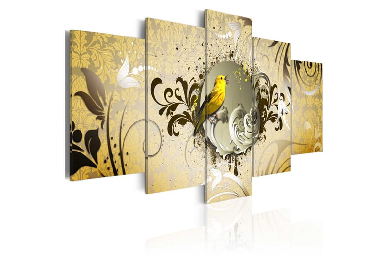 Billede Yellow Bird Singing 100x50, Artgeist sp. z o. o.