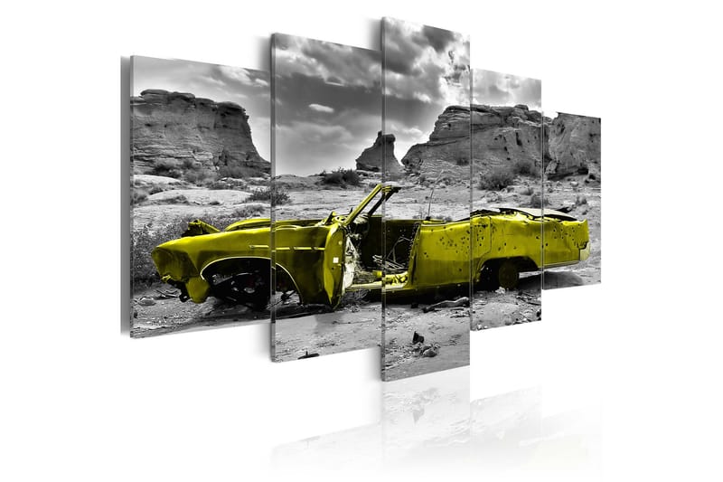 Billede Yellow Car 200x100, Artgeist sp. z o. o.