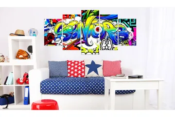 Billede Youth World 200x100 - Artgeist sp. z o. o. - Boligtilbehør - Billeder & kunst - Billeder på lærred