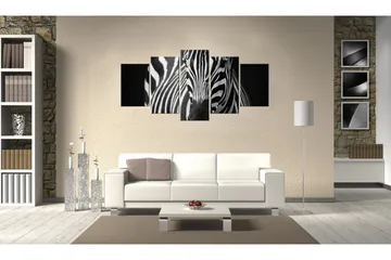 Billede Zebra Look 200x100 - Artgeist sp. z o. o. - Boligtilbehør - Billeder & kunst - Billeder på lærred