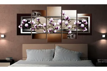 Billede Zen Garden And Magnolia 100x50 - Artgeist sp. z o. o. - Boligtilbehør - Billeder & kunst - Billeder på lærred