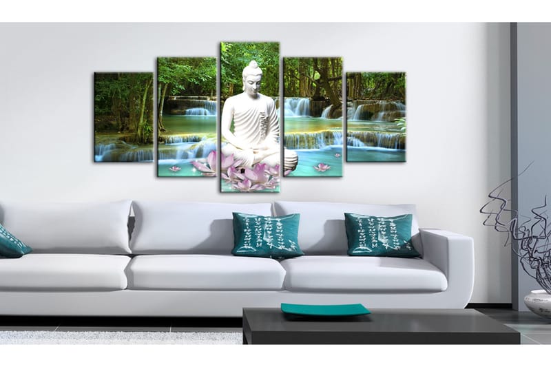 Billede Zen Waterfall 200x100 - Artgeist sp. z o. o. - Boligtilbehør - Billeder & kunst - Billeder på lærred