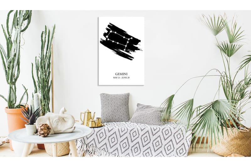 Billede Zodiac Signs: Gemini (1 del) Lodret 60x90, Artgeist sp. z o. o.