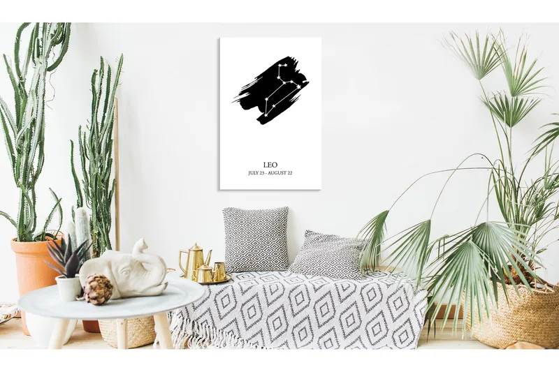 Billede Zodiac Signs: Leo (1 del) Lodret 60x90, Artgeist sp. z o. o.