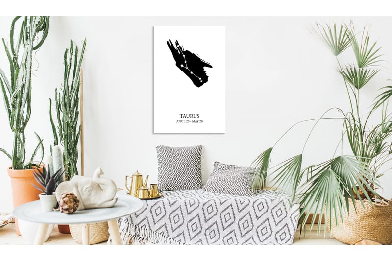 Billede Zodiac Signs: Taurus (1 del) Lodret 40x60, Artgeist sp. z o. o.