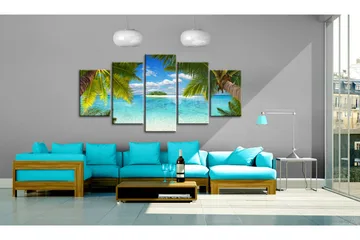 Billede Paradise Island 100x50 - Artgeist sp. z o. o. - Boligtilbehør - Billeder & kunst - Billeder på lærred