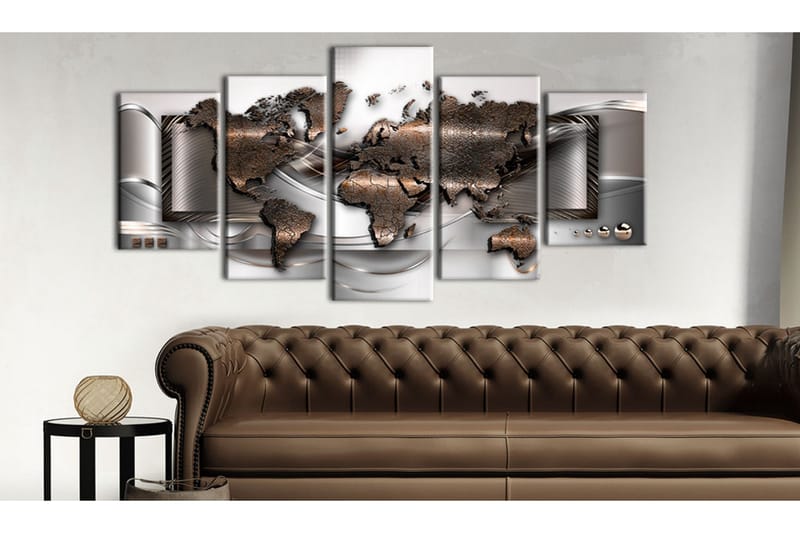 Billede Pearl Map 100x50 - Artgeist sp. z o. o. - Boligtilbehør - Billeder & kunst - Billeder på lærred