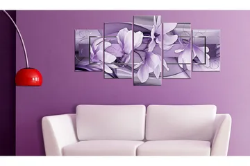 Billede Purple Wave 200x100 - Artgeist sp. z o. o. - Boligtilbehør - Billeder & kunst - Billeder på lærred