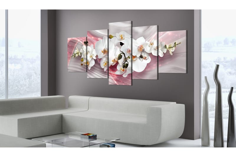 Billede Pink Glow 200x100 - Artgeist sp. z o. o. - Boligtilbehør - Billeder & kunst - Billeder på lærred
