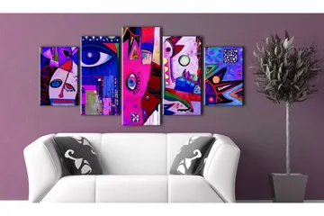 Billede Pink Circus 100x50 - Artgeist sp. z o. o. - Boligtilbehør - Billeder & kunst - Billeder på lærred