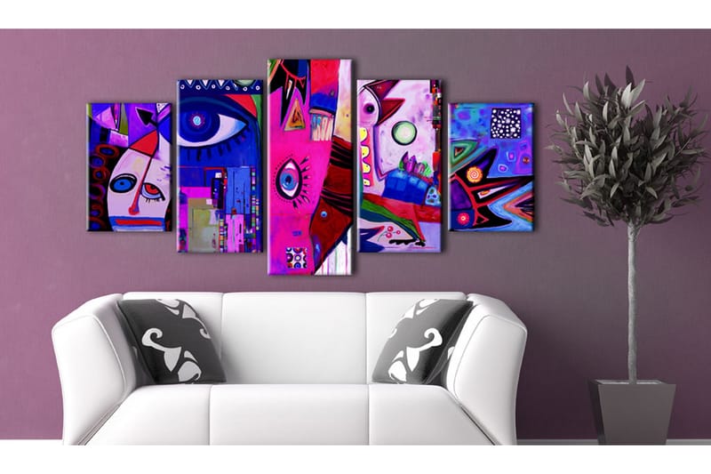 Billede Pink Circus 100x50 - Artgeist sp. z o. o. - Boligtilbehør - Billeder & kunst - Billeder på lærred
