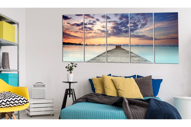 Billede Pier On The Caribbean 200x80 - Artgeist sp. z o. o. - Boligtilbehør - Billeder & kunst - Billeder på lærred