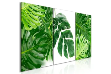 Billede Palm Leaves 3 Parts 120x60 - Artgeist sp. z o. o. - Boligtilbehør - Billeder & kunst - Billeder på lærred