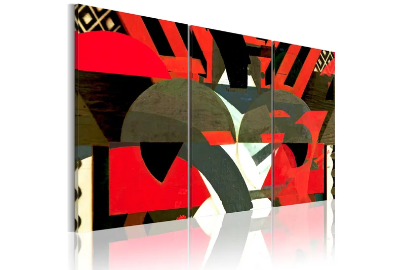 Billede Pattern of abstract forms 90x60, Artgeist sp. z o. o.