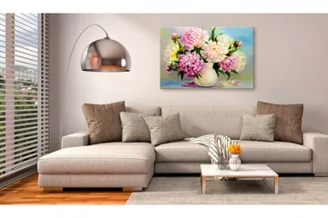 Billede Peonies: Bouquet of Happiness 90x60 - Artgeist sp. z o. o. - Boligtilbehør - Billeder & kunst - Billeder på lærred