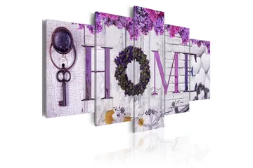 Billede Purple House 100x50 - Artgeist sp. z o. o. - Boligtilbehør - Billeder & kunst - Billeder på lærred