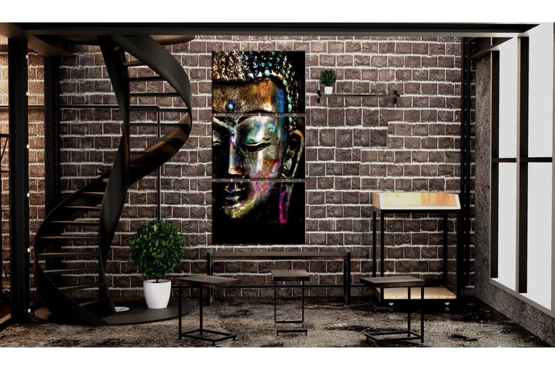 Billede Peaceful Buddha 60x120 - Artgeist sp. z o. o. - Boligtilbehør - Billeder & kunst - Billeder på lærred
