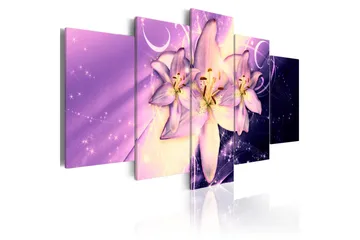Billede Purple Galaxy 200x100 - Artgeist sp. z o. o. - Boligtilbehør - Billeder & kunst - Billeder på lærred