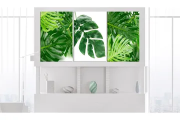 Billede Palm Leaves 3 Parts 120x60 - Artgeist sp. z o. o. - Boligtilbehør - Billeder & kunst - Billeder på lærred