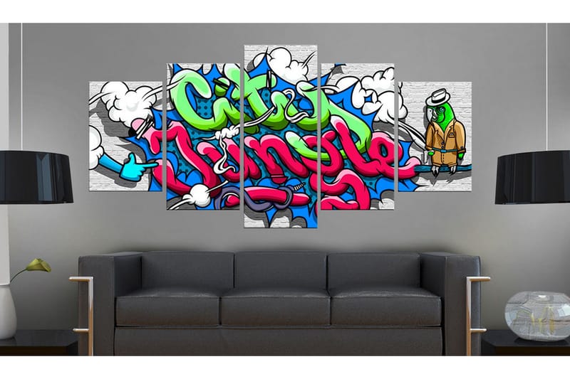 Billede Parrot On Guard! 100x50 - Artgeist sp. z o. o. - Boligtilbehør - Billeder & kunst - Billeder på lærred