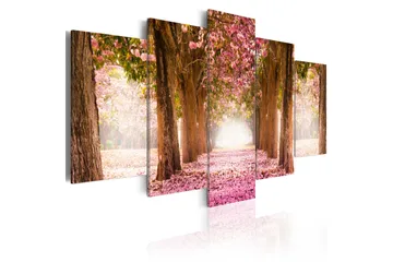 Billede Pink Alley 200x100 - Artgeist sp. z o. o. - Boligtilbehør - Billeder & kunst - Billeder på lærred