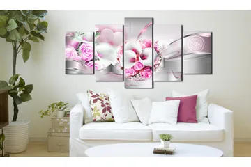 Billede Pink Marriage 100x50 - Artgeist sp. z o. o. - Boligtilbehør - Billeder & kunst - Billeder på lærred
