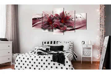 Billede Pink Lily 100x50 - Artgeist sp. z o. o. - Boligtilbehør - Billeder & kunst - Billeder på lærred