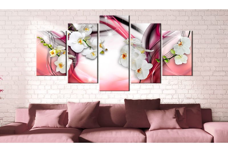 Billede Pink Melody 100x50 - Artgeist sp. z o. o. - Boligtilbehør - Billeder & kunst - Billeder på lærred