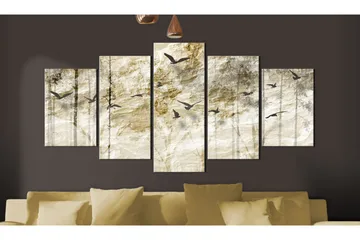 Billede Paper Forest 100x50 - Artgeist sp. z o. o. - Boligtilbehør - Billeder & kunst - Billeder på lærred